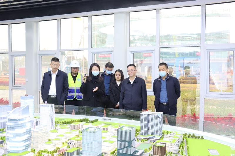 2022年11月，岳陽市人大常委會副主任喻文赴岳陽自貿(mào)片區(qū)產(chǎn)業(yè)綜合體項目調(diào)研