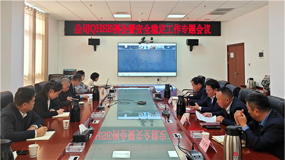 公司召開(kāi)QHSE例會(huì)暨安全穩(wěn)定工作專題會(huì) | 打贏風(fēng)險(xiǎn)防控“保衛(wèi)戰(zhàn)”