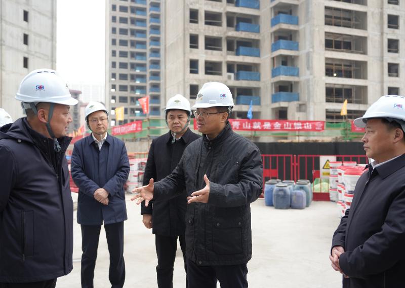 2024年12月26日，湖南省委常委、岳陽市委書記謝衛(wèi)江到四化建南區(qū)改造項目九禧府樓盤調(diào)研