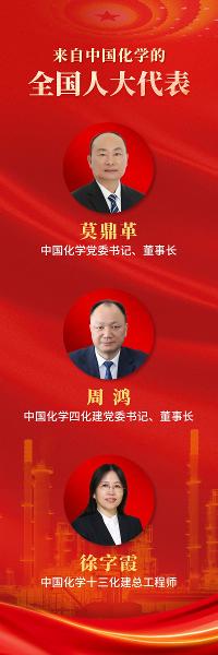 ? 中國化學(xué)3名代表參加2025年全國兩會(huì)